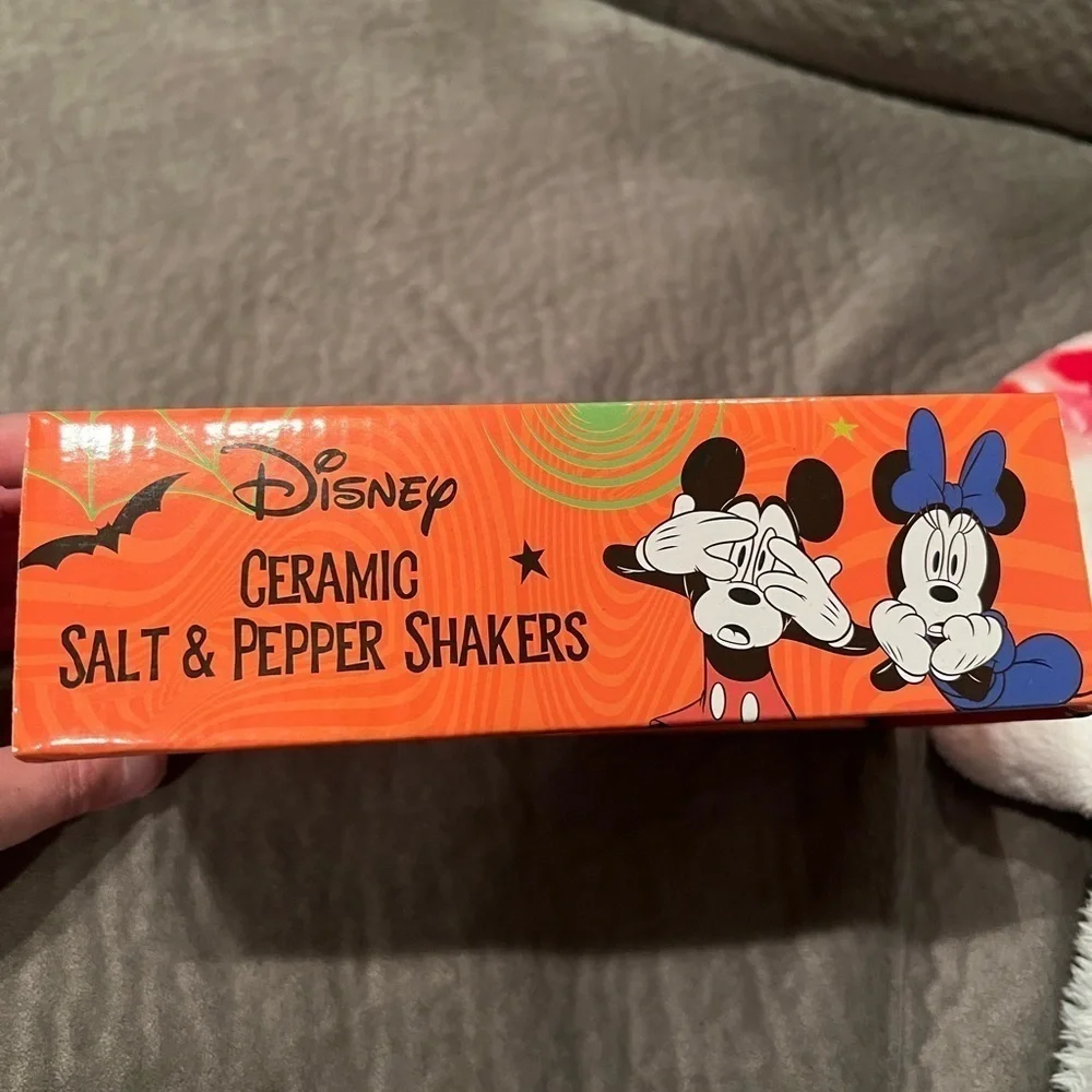 Mickey pumpkin salt and pepper shakers